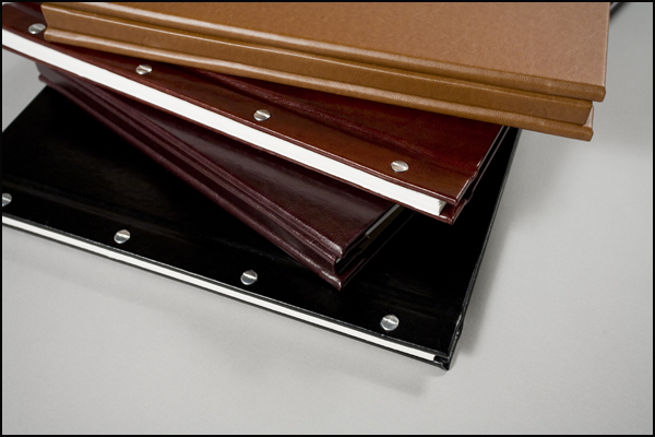 Four examples of Libro Elite Leatherette Colors